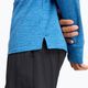 Herren New Balance Leichtathletik Hitze Grid 1/2 Zip heron blau laufen Longsleeve 7