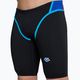 Men's arena Icons Swim Panel Jammer schwarz/neonblau/rot fandango/türkis 5