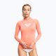 Schwimm-Langarmshirt für Frauen ROXY Whole Hearted 2021 fusion coral