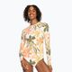 Einteiliger Badeanzug für Damen ROXY Print Mix Solid 2021 bright white subtly salty flat 4