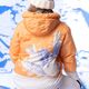 Damen Snowboardjacke ROXY Chloe Kim Puffy mock orange 8