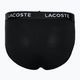 Lacoste Herren-Slips 8H3472 3 Paar schwarz/weiß/silber chine 5