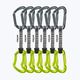 EDELRID Pure 6-teiliges Kletterexpress-Set. 10 cm Schiefer/Oase