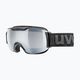 Skibrille UVEX Downhill 2 S LM black mat/mirror silver/clear 55//438/226 6
