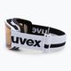 Skibrille UVEX Skyper P white mat/polavision brown/clear 55//444/13 4
