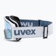 Skibrille UVEX Elemnt FM white mat/mirror silver blue 55//64/13 4