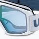 Skibrille UVEX Elemnt FM white mat/mirror silver blue 55//64/13 5