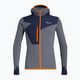 Salewa Herren-Trekking-Sweatshirt Puez 2 Dry Hood FZ grau-grün 00-0000027221