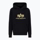 Herren Alpha Industries Basic Carbon Hoody schwarz/gold Sweatshirt 3