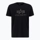 Alpha Industries Herren Basic T Carbon schwarzes T-shirt