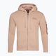 Herren Alpha Industries Back Print Zip Sweatshirt staubige Koralle