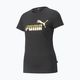 PUMA ESS+ Metallic Logo Tee für Damen puma schwarz/gold foll 4