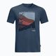 Herren Jack Wolfskin Crosstrail Grafik Trekking-T-Shirt navy blau 1807202_1383 3