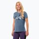Jack Wolfskin Damen-Trekking-T-Shirt Vonnan S/S Grafik elementar blau