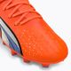 PUMA Ultra Pro FG/AG Jr Kinder Fußballschuhe ultra orange/puma weiß/blau glimmer 7