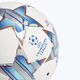 adidas UCL Junior 290 League Fußball 23/24 weiß/silbermetallic/bright cyan Größe 4 3