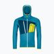Herren-Trekking-Sweatshirt Ortovox Fleece Grid Hoody blau 87211 5