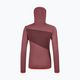 Damen-Trekking-Sweatshirt Ortovox Fleece Grid Hoody rot 87201 11