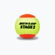 Kinder-Tennisbälle Dunlop Stage 2 6 stück orange-gelb 61343 2
