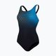 Speedo Placement Medalist Damen Badeanzug einteilig schwarz-blau 68-12199F341