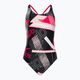 Speedo Printed Tie-Back Kinder Badeanzug einteilig schwarz 68-12389F378