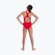 Speedo Eco Endurance+ Medalist roter einteiliger Badeanzug für Kinder 10