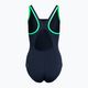 Einteiliger Badeanzug Damen Speedo Boom Logo Splice Muscleback dunkelblau-grün 68-129 2