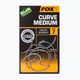 Fox Edges Karpfenhaken Armapoint Curve Shank Medium grau CHK203 2