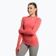 Damen Trainings-Langarmshirt Gymshark Vital Seamless Top rot/orange/weiß