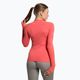 Damen Trainings-Langarmshirt Gymshark Vital Seamless Top rot/orange/weiß 3