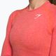 Damen Trainings-Langarmshirt Gymshark Vital Seamless Top rot/orange/weiß 4