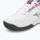 Damen Tennisschuhe Mizuno Break Shot 4 AC weiß / rosa tetra / Turbulenz 7