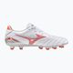 Herren Mizuno Morelia Neo IV Pro MD Fußballschuhe weiß / leuchtend rot / hot coral 2