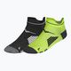 Mizuno Active Training Mid Socken 2 Paar lime/schwarz