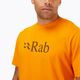 Herren Rab Stance Logo SS Trekking-T-Shirt orange QCB-08-SUN-SML 3