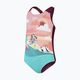 Speedo Digital bedruckter einteiliger Badeanzug für Kinder blau und rosa 8-0797015159 3