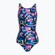 Speedo Digital Allover Leaderback einteiliger Badeanzug für Kinder blau/schwarz 8-1237714743