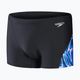 Herren Speedo Allover Digi V-Cut Schwimm-Boxershorts schwarz/blau 5