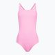 Nike Hydrastrong Solid Fastback einteiliger Badeanzug für Damen, rosa NESSA001-660