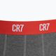Herren CR7 Basic Trunk Boxershorts 3 Paar grau melange/rot/navy 4