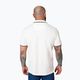 Herren Pitbull West Coast Polo Shirt Pique Streifen Regular weiß 3