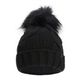 Damen Wintermütze 4F schwarz H4Z22-CAD010 2