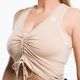 Damen Workout Top Gym Glamour Pull-on Beige 448 4