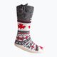 Glovii GQ4 weiß/rot/grau beheizte Hausschuhe mit Socken