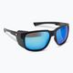 GOG Makalu mattschwarz/polychromatische weiß-blaue Sonnenbrille