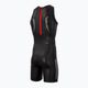 Men's ZONE3 Neoprene Kneeskin Triathlon Foam Baselayer schwarz/rot 2