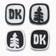 Dakine Dk Dots Stomp Anti-Rutsch-Pad 4 Stück schwarz und weiß D10002704