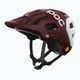 MTB Fahrradhelm POC Tectal Race MIPS Granatrot/Wasserstoffweiß matt