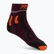 Herren-Trekkingsocken X-Socks Trail Run Energy burgund-orange RS13S19U-O003