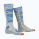Damenskisocken X-Socks Ski Control 4.0 grau-blau XSSSKCW19W 4